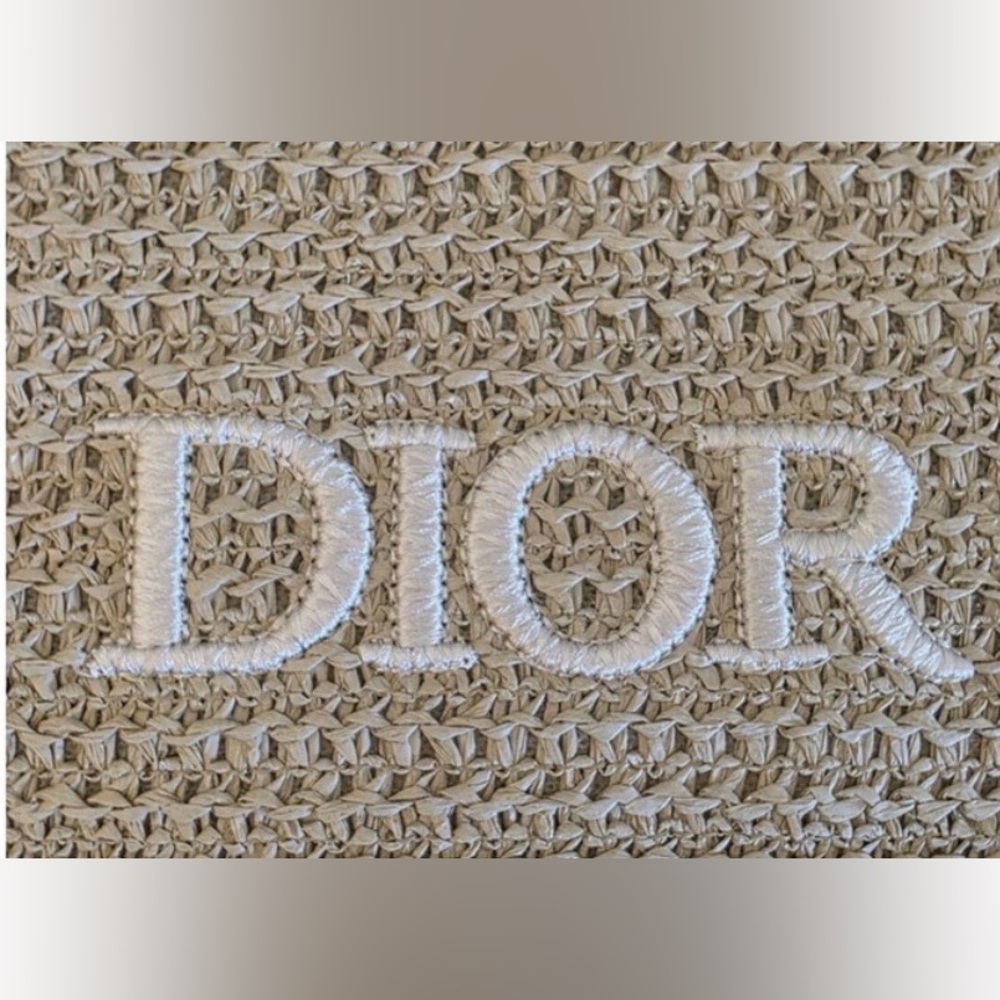 Christian Dior Parfums Large Straw/ Raffia Tote Bag GWP / VIP Gift New - Picture 4 of 11